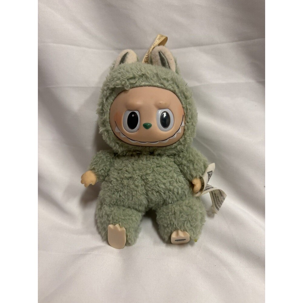 POP MART The Monsters Labubu Green Plush Stuffed Animal Keyring Keychain